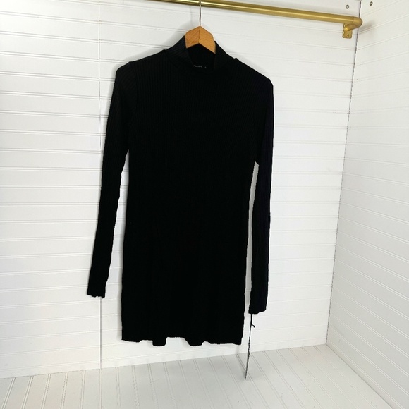 NEW Michael Lauren Black Dress Long Sleeve Medium - Picture 2 of 7